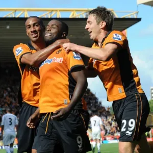 Sylvan Ebanks-Blake's Game-Winning Goal: Wolverhampton Wanderers Take the Lead Against Newcastle United (1-0)