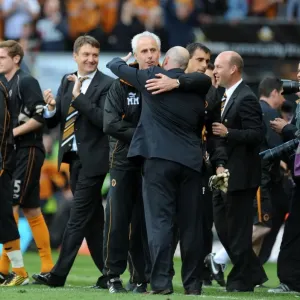 United in Sportsmanship: Mick McCarthy and Steve Kean's Heartwarming Embrace after Wolves vs. Blackburn Rovers, Premier League United in Sportsmanship: Mick McCarthy and Steve Kean's Heartwarming Embrace after Wolves vs. Blackburn Rovers, Premier League