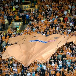 Uniting the Molineux Crowd: A Gigantic Wolverhampton Wanderers Team Shirt Parade Before the Wolves vs West Ham Battle (BPL) Uniting the Molineux Crowd: A Gigantic Wolverhampton Wanderers Team Shirt Parade Before the Wolves vs West Ham Battle (BPL)