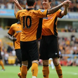Wolverhampton Wanderers: Stephen Ward and Steven Fletcher Celebrate First Goal in Pre-Season Friendly against Athletic Bilbao Wolverhampton Wanderers: Stephen Ward and Steven Fletcher Celebrate First Goal in Pre-Season Friendly against Athletic Bilbao