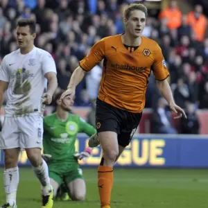 Wolverhampton Wanderers: Dave Edwards Euphoric Moment as He Scores Against Preston North End in Sky Bet League One (January 11, 2014, Molineux) Wolverhampton Wanderers: Dave Edwards Euphoric Moment as He Scores Against Preston North End in Sky Bet League One (January 11, 2014, Molineux)
