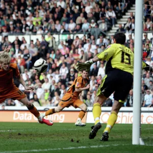 Wolverhampton Wanderers Andrew Keogh Scores Hat-trick Against Derby County in Championship Match, April 13, 2009