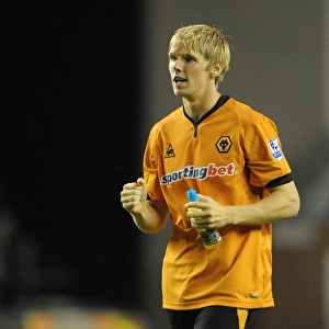 Wolverhampton Wanderers' Andy Keogh Celebrates First Goal: Wigan Athletic 0-1 BPL Wolves (August 18, 2009, DW Stadium)