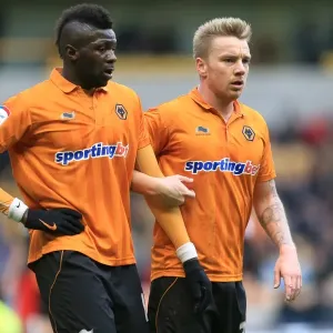 Wolverhampton Wanderers: Bakary Sako and Jamie O'Hara Clash Against Cardiff City in Npower Championship (2013) Wolverhampton Wanderers: Bakary Sako and Jamie O'Hara Clash Against Cardiff City in Npower Championship (2013)
