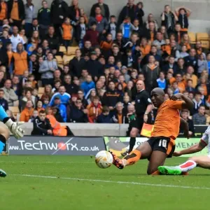 Wolverhampton Wanderers Benik Afobe Scores Third Goal Against Huddersfield Town in Sky Bet Championship Wolverhampton Wanderers Benik Afobe Scores Third Goal Against Huddersfield Town in Sky Bet Championship