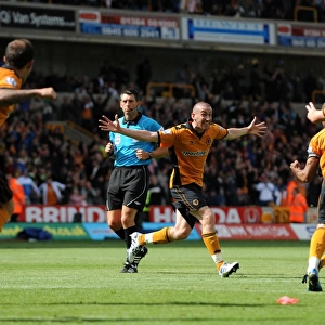 Wolverhampton Wanderers David Jones Scores the Opener Against Stoke City in Premier League