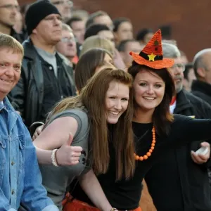 Wolverhampton Wanderers: Halloween-Themed Celebration by Female Fans at Stoke City vs. Wolverhampton Wanderers, Barclays Premier League Match Wolverhampton Wanderers: Halloween-Themed Celebration by Female Fans at Stoke City vs. Wolverhampton Wanderers, Barclays Premier League Match