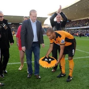 Wolverhampton Wanderers: Honoring David Rob Gitsham - A Tribute in Soccer: Karl Henry Pays Respects (Wolves v Bolton) Wolverhampton Wanderers: Honoring David Rob Gitsham - A Tribute in Soccer: Karl Henry Pays Respects (Wolves v Bolton)