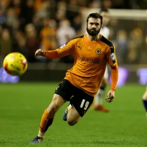 Wolverhampton Wanderers: Jack Price Fights for Possession Against Leeds United (Sky Bet Championship 2014-15)
