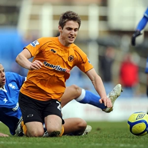 Wolverhampton Wanderers Kevin Doyle Foul by Curtis Davies in FA Cup Clash vs. Birmingham City