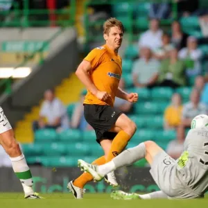 Wolverhampton Wanderers Kevin Doyle Thwarted by Celtic's Stipe Pletikosa: Pre-Season Friendly Showdown Wolverhampton Wanderers Kevin Doyle Thwarted by Celtic's Stipe Pletikosa: Pre-Season Friendly Showdown