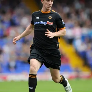 Wolverhampton Wanderers: Kevin Foley in Action against Ipswich Town (Pre-Season Friendly)