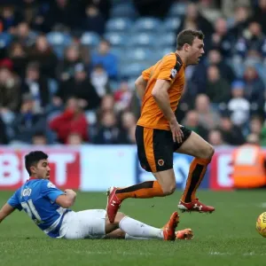 Wolverhampton Wanderers Kevin McDonald Outmaneuvers QPR's Massimo Luongo in Sky Bet Championship Match Wolverhampton Wanderers Kevin McDonald Outmaneuvers QPR's Massimo Luongo in Sky Bet Championship Match