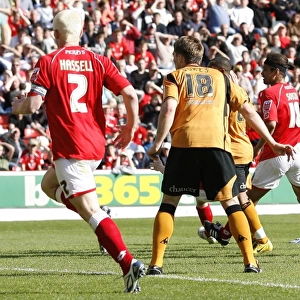 Wolverhampton Wanderers' Kyle Reid in Action against Barnsley (2009)