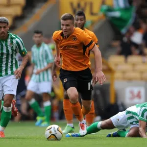 Wolverhampton Wanderers Lee Evans in Action Against Real Betis (2013) Wolverhampton Wanderers Lee Evans in Action Against Real Betis (2013)