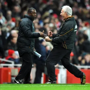 Wolverhampton Wanderers: Mick McCarthy and Terry Connor Celebrate Glory over Arsenal in Barclays Premier League Wolverhampton Wanderers: Mick McCarthy and Terry Connor Celebrate Glory over Arsenal in Barclays Premier League