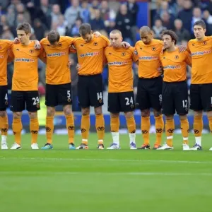 Wolverhampton Wanderers: A Moment of Respect - Everton vs. Wolverhampton Premier League Soccer Match - Silence Honored Wolverhampton Wanderers: A Moment of Respect - Everton vs. Wolverhampton Premier League Soccer Match - Silence Honored