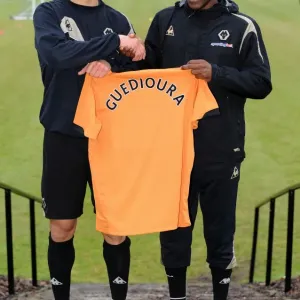 Wolverhampton Wanderers: New Arrivals Guedioura and Mujangi Bia in Training, Barclays Premier League Wolverhampton Wanderers: New Arrivals Guedioura and Mujangi Bia in Training, Barclays Premier League