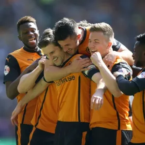 Wolverhampton Wanderers: Sam Ricketts Scores and Celebrates with Team against Carlisle United (Sky Bet League One, 03-04-2014)
