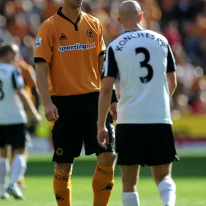 Wolverhampton Wanderers Stefan Maierhofer Overpowers Paul Konchesky in Premier League Clash