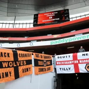 Wolverhampton Wanderers Supporters Print at the Emirates Stadium Wolverhampton Wanderers Supporters Print at the Emirates Stadium