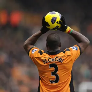 Wolverhampton Wanderers vs Birmingham City: George Elokobi Throws In - Barclays Premier League Soccer Match