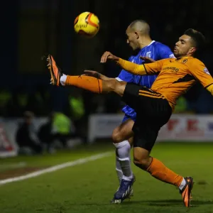 Sky Bet League One Photographic Print Collection: Sky Bet League One : Gillingham v Wolverhampton Wanderers : MEMS Priestfield Stadium : 03-01-2014