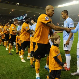 Matches 09-10 Photographic Print Collection: Wolves vs Manchester City