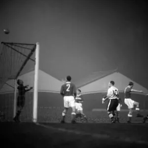 Wolverhampton Wanderers vs Spartak Moscow: Mikhail Yakobovich Piraev Dives as Peter Broadbent's Shot Sails Over the Crossbar Wolverhampton Wanderers vs Spartak Moscow: Mikhail Yakobovich Piraev Dives as Peter Broadbent's Shot Sails Over the Crossbar