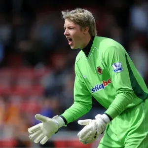 Wolverhampton Wanderers Wayne Hennessey in Action against Crewe Alexandra: Pre-Season Friendly