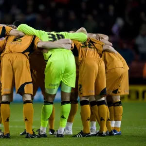 Wolverhampton Wonderers Pre-Match Huddle at Bramall Lane - Soccer's Sheffield United vs. Wolverhampton Wanderers, Coca-Cola Football Championship