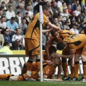 Wolves Andrew Keogh Scores First Goal Against Derby County in Championship (2009)