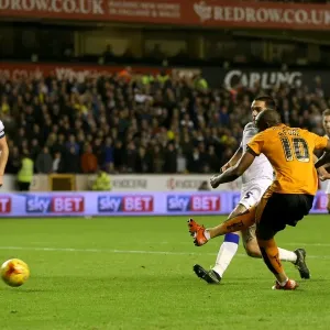 Wolves Benik Afobe Scores First Goal: Wolves vs. Leeds United, Sky Bet Championship