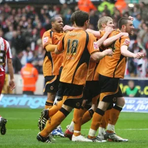 Wolves David Jones Scores Third Goal vs. Southampton in Championship Match (10/4/09) Wolves David Jones Scores Third Goal vs. Southampton in Championship Match (10/4/09)