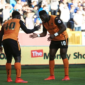 Wolves Dicko and Sako Celebrate Double Strike: Molineux's Euphoria in Sky Bet Championship (Wolves v Leeds United)