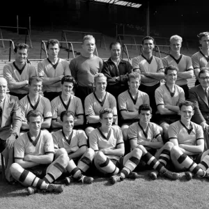 Wolves Squad: Manager Stanley Cullis with Team Members and Backroom Staff, 1950s Wolves Squad: Manager Stanley Cullis with Team Members and Backroom Staff, 1950s