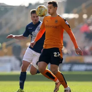Wolves vs Birmingham City: Intense Battle between Stephen Gleeson and Michal Zyro