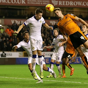 Wolves vs Leeds United: David Edwards Headed Goal Attempt (Sky Bet Championship)