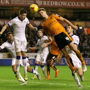 Wolves vs Leeds United: David Edwards Headed Goal Attempt (Sky Bet Championship)