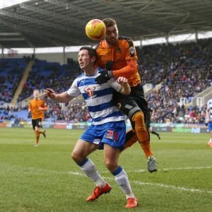 Wolves vs. Reading: Intense Aerial Battle Between Yann Kermorgant and Matt Doherty in Sky Bet Championship Wolves vs. Reading: Intense Aerial Battle Between Yann Kermorgant and Matt Doherty in Sky Bet Championship