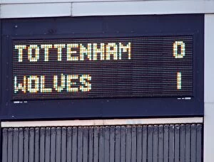 Tottenham vs Wolves Collection: 0-1 in Favor of Tottenham Hotspur: Wolverhampton Wanderers Face Challenging Start in Barclays