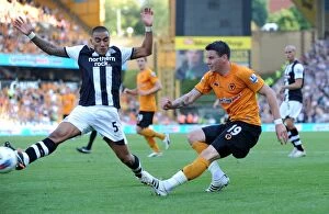 Wolves v Newcastle Collection: Adam Hammill Scores Stunner Past Danny Simpson: Wolverhampton Wanderers vs
