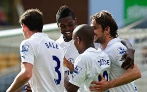 Images Dated 10th September 2011: Adebayor's Goal: Wolverhampton Wanderers 0-1 Tottenham Hotspur