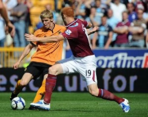 Premiership Collection: Andy Keogh Scores the Opener: Wolves vs. West Ham United (BPL Clash, August 15, 2009)