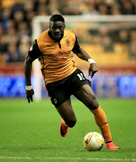 Sky Bet Championship - Wolves V Huddersfield Town - Molineux Prints: Bakary Sako in Action: Wolverhampton Wanderers vs Huddersfield Town (Sky Bet Championship)