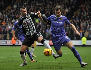 Sky Bet League One : Notts County V Wolves : Meadow Lane : 16-11-2013 Prints: Battle for Supremacy: Wolverhampton Wanderers vs Notts County (Sky Bet League One)