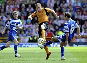 Matches 08-09 Prints: Berra vs Woods: Championship Clash between Wolverhampton Wanderers and Doncaster Rovers