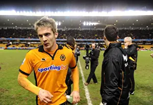 Wolves V Manchester United Prints: Blood and Pride: Kevin Doyle's Dramatic Exit from Wolverhampton Wanderers vs Manchester United (BPL)