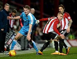 Images Dated 23rd February 2016: Brentford vs. Wolves: Sky Bet Championship Showdown at Griffin Park