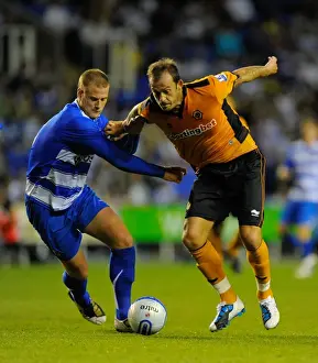 Steven Fletcher Prints: Brynjar Gunnarsson vs. Steven Fletcher: A Pre-Season Battle between Reading and Wolverhampton Wanderers